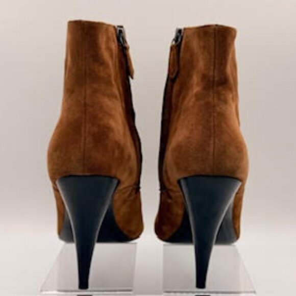 AllSaints Suede Stiletto Ankle Boots Brown 41 (WMS Size 10) Y2K - Picture 5 of 15